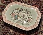 Singapore Bird Vegetable Server Bowl Vtg Calyx Ware Blue Adams Antique Porcelain