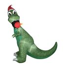 T-rex Dinosaur Airblown Inflatable Christmas Gemmy Holiday Time 8 5 Ft  Tall Nib