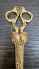 19th Cent  Brass German Scissors And Sheath Antique