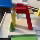 Classic Vintage Remake Little Tikes Place Dollhouse Blue Roof House Only Works  