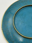 Vintage Chinese Enamel And Brass Cloisonne Plate Bird   Floral