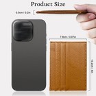 Rfid Blocking Slim Leather Credit Card Holder Wallet With 6 Card Slots And 1