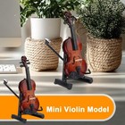 Mini Violin Music Instrument Gift Wooden Mode Collection Small Violin Figurine
