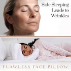 Satin Silk Sleeping Pillow Soft Flawless Face Pillow Anti Wrinkle Face Contour