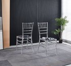 4pcs Welding Chair dining Chair Plastic Seat  Wedding Party Camping Dining Seats