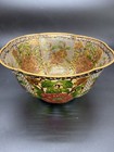 Incredible Vintage Plique-a-jour Brass Enamel Bowl Cloisonne Asian Floral Design