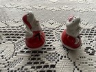 Vintage Santa Claus Pair Of Salt   Pepper Shakers Euc From Japan Free Shipping