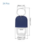 24pcs Leather Bottle Opener Key Chain  Bottle Opener Keychain  Dark Blue