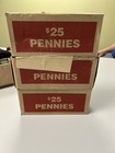 3 Sealed Bank Box 50 Rolls Of Pennies  25 Fv Unopened Unsearched