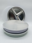 Elk And Friends Stainless Steel Divided Plates With Silicone Sleeve And Lid