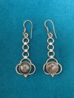 Sterling Silver Earrings Labradorite Dangle Stones Artisan Hand Made 2 