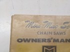Mcculloch Corp Chain Saw Mini Mac Series Owners Manual 1973 Book 83924