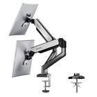 Dual Monitor Desk Mount For 13-32 Inch Computer Screen adjustable Gas Spring 
