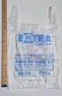 Vintage 1989 Food Lion   Carowinds Grocery Store Plastic Shopping Bag Advertise