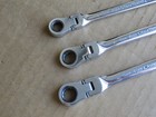 Gearwrench Flex 3pc Metric Wrench Set Ratcheting Combination 8mm 9mm 10mm