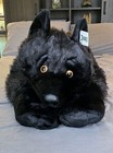 Nwt Jaag Giants Giant Black Wolf Jumbo Jagg Stuffed Animal Plush 46    Large