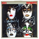 Rare Kiss All 4 Original Members Signed Vintage  dynasty  Record Album Psa Loa