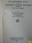 Antique - School - Teachers - One Hundred Ways Of Teaching Silent Reading - 1927