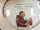 Vintage Friar Monk Ware Souvenir Plate Niagara  falls  Theatre Sterling China