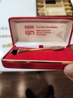 Vintage Conoco 75 Year Anniversary Shovel Pin W  Box 1875-1950 Gold Tone Oil Gas