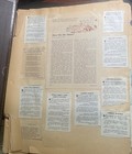Vtg 1940-1950   s Scrapbook W  Old Interesting Articles Paper Damage  Loose Spine