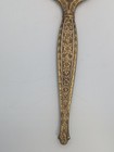 Vintage Gold Tone Vanity Mirror   Brush Set Floral Metal 
