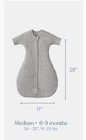 Halo Baby Grey Quilted Sleep Sack Wearable Blanket 6-9m Medium