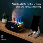 500ml Humidifier Diffuser Clock Bluetooth Speaker W dynamic Ambient Light Pickup