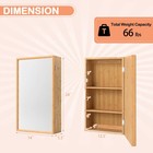 Small Medicine Cabinet W mirror Door   Removable Shelves For Compact Spaces