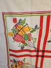 Vintage Startex Fruit In Hanging Basket Dish Towel