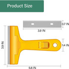 4  Razor Blade Scraper With 10 Replacement Blades For Removing Paint  Caulk  Adh