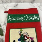 Disney Vintage 90s Warmest Wishes Christmas Stocking New Disneyland Ad Holiday