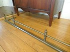 Antique Brass And Iron Fireplace Fender 48  X 9  X 6 