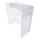 Prox Xf-vista Wh Mk2 Dj Facade Table Station White   Black Scrims And Padded Bag