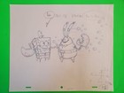 Spongebob Squarepants Original Production Cel Cell Drawing Animation Art