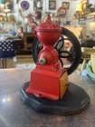 Antique Red Cast Iron Coffee Grinder Mill Spain Mjf Ecu