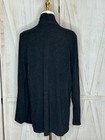 Eileen Fisher Minimalist Smoke Gray Zip-front Utility Jacket Sz L Quiet Luxury