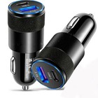 Pd Usb-c Fast Charging Car Charger Adapter For Iphone  14 13 12 11 Samsung