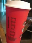 Starbucks 2019 Holiday Reusable Red Hot Cup Grande 16 Oz Used Once washed  