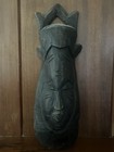 Songye Wood Pigment Carved Tribal Mask Vintage African Congo