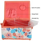 Singer 40355 Sewing Basket With Removable Storage Tray  Floral Print