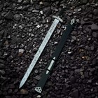 Viking Northmen Sword  Hand Made Damascus Steel Viking Sword  Double Edge Blade