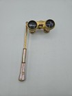 Vtg Lemaire Paris Opera Glasses Mother Of Pearl Inlay   Telescoping Handle Wsea