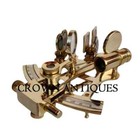 Nautical Navigational Sextant  Brass Working German Sextant Astrolabe  Decorativ