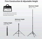 Photography Light Stand 110  9 2ft air-cushioned Aluminum Tripod With 1 4  Screw
