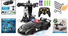 Remote Control Car Transforming Robot Kids Toy 1 18 Scale Police Drift