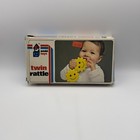 Vintage Ambi Toys Yellow Gears Toy Rattle Happy Faces Holland