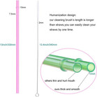 13 Inch Reusable Plastic Drinking Straws Extra Long For Water Bottles Tumblers