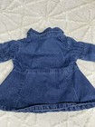 Vintage Sesame Street Denim Dress Infant Size 0-3 Months Pearl Snaps