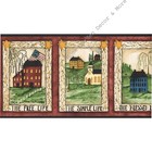 The Simple Life American Americana Art Folk Primitive Wallpaper Border 9  Wide